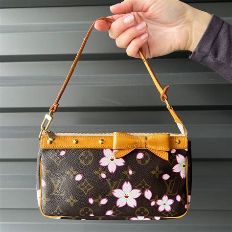 louis vuitton murakami pochette cherry blossom